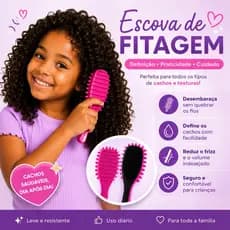 Kit 30 Escova Fitagem para Definição de Cachos Cacheados e Crespos