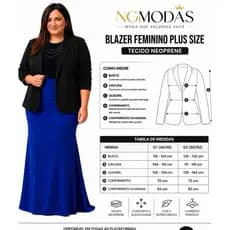 Blezer feminino plus size  G2 G1