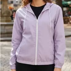 Jaqueta Corta Vento Leve com Toca Tendência Moda Resistente à Água Blusinha Feminino