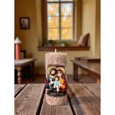 Vela Oratório Aromática Religiosa Sagrada Família Presente