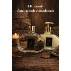 Kit Vidro Lavabo Luxo Presente Decorativo - Amadeirado
