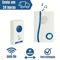 Campainha Sem Fio Residencial Wirelles De Longo Alcance