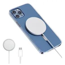 Carregador Sem Fio Magnético 15W Tipo MagSafe USB-C Carga Rápida