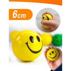 Kit 12 Bolas Anti Stress Smile Bolinha De Mão Fisioterapia Recuperação Muscular - 6cm  Nano Shop