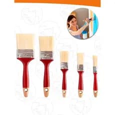 Kit 5 Pincéis Trincha Para Construção Tamanhos Variados Multiuso Pintura Nano Shop