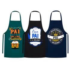 Avental de Cozinha Churrasqueiro c/ Bolso Oxford Dia dos Pais Paizão Personalizado