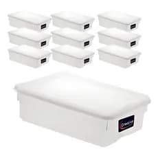 10 Caixas Multiuso 5l P/ Armazenar Alimentos Carnes Aves