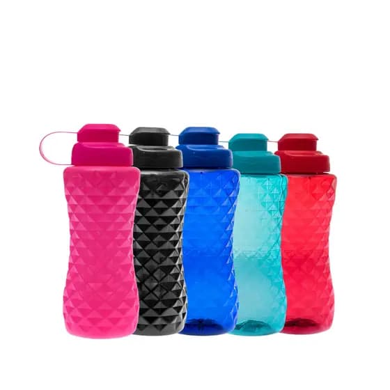 Garrafinha Squeeze Plástico Reforçada 700ML Rosa Colorida Escola Fitness Reforçada água