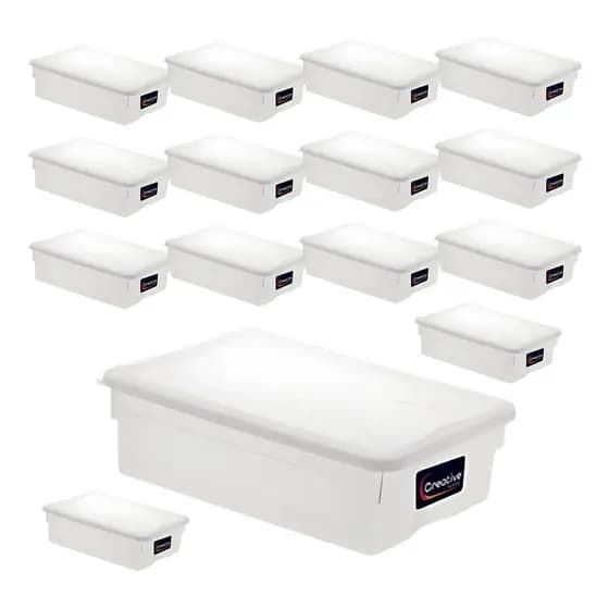 15 Caixas Multiuso 5l P/ Armazenar Alimentos Carnes Aves