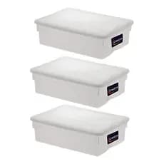 Kit 3 Caixa Bandeja Para Alimentos/ Açougues Peixe Carne 5l