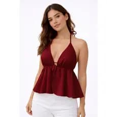 Blusa Feminina Bata Frente Única com Bojo | Top Cropped Verão Soltinho  tentencia boho chic
