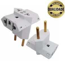 Adaptador Tomada Novo Padrão Benjamin T 3 Saídas 10a 20a