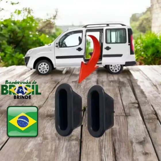 Bucha Batente Guia Superior Borracha Coluna Porta Correr Doblo 2001 à 2019