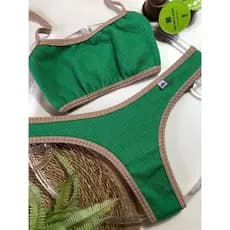 Biquíni Feminino Texturizado Moda Verão Praia