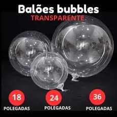 Balão Bubble Transparente 18 e 24 Polegadas Cristal Para Festas Decoração