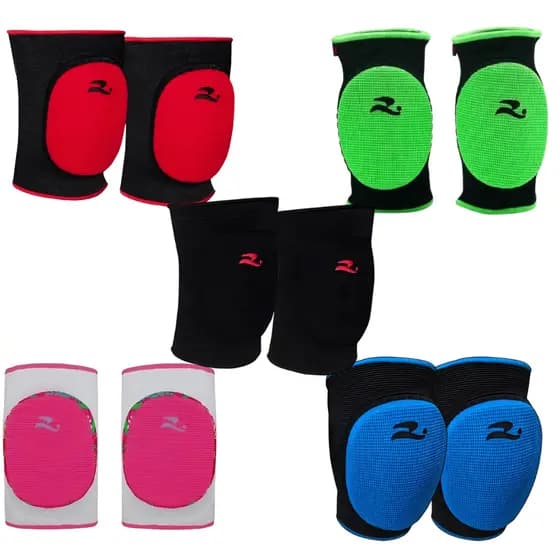 Joelheira Infantil Realtex Futsal Kids Proteção Esportiva Tamanho Único Cores Variadas 1 Par
