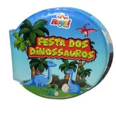 Livro De Banho Infantil Festa Dos Dinossauros Royal Toys Bebê Brinquedo Banho Piscina Macio Colorido