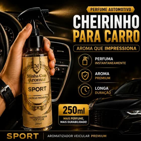 Cheirinho Para Carro Sport 250ml Aromatizador Automotivo Premium Perfume Veicular