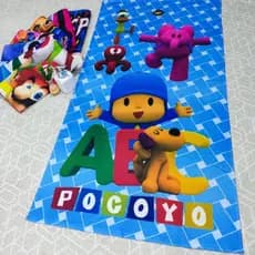 Toalha POCOYO de Banho e Praia Temática Personalizada do Gigante Algodão Azul