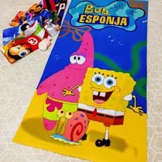Toalha de Banho e Praia Temática Personalizada do BOB ESPONJA Gigante