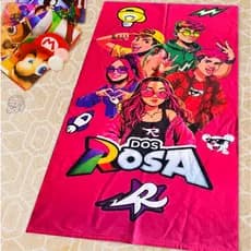Toalha DOS ROSA de Banho e Praia Temática Personalizada do Gigante Algodão Pink