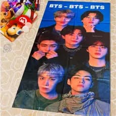 Toalha BTS de Banho e Praia Temática Personalizada do Gigante Algodão Azul 2.0
