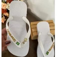 chinelo feminino sandália feminina pingente