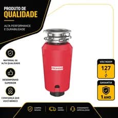 TRITURADOR DE RESÍDUOS DE ALIMENTOS FRANKE SLIM 50 0,55HP 127V 18777