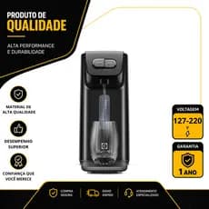 PURIFICADOR ELECTROLUX EFFICIENT COMPACTO PAINEL MECÂNICO PRETO BIVOLT PE15P