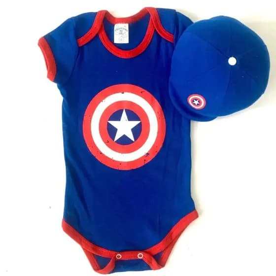 Body Infantil Temático De Super Heróis