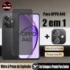 2 Em 1 Película De Privacidade Pelicula De Vidro Temperado Anti-Espião Para OPPO A40 A60 A58 A79 4G + Filme De Lente