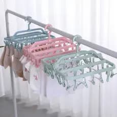 Varal roupa íntima multiuso dobrável com 32 prendedores, calcinha, cueca, sutiã, biquíni e meias