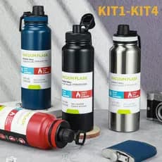 Garrafa Térmica Isolada 800ml a Vácuo em Aço Inoxidável Água Gelada Esporte - Ideal para Homens e Mulheres