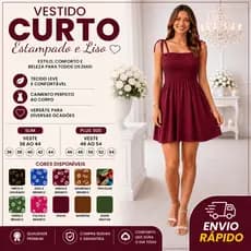 Vestido Curto Tomara Que Caia com Alça e Lastex Vestido Curto Estampado Ajuste Perfeito Confortável