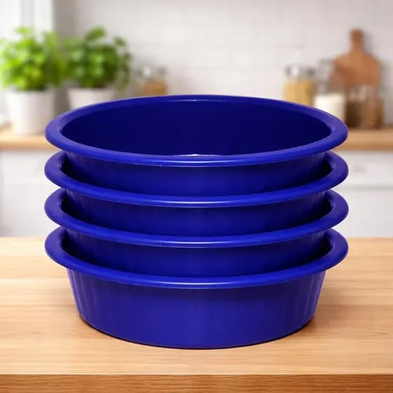 Kit Com 4 Bacias Multiuso de Plastico 4 Litros