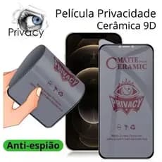 Pelicula de Ceramica 9D Privacidade  Anti Spy Para Samsung A06 A16 A26 A36 A56