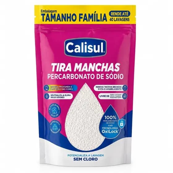 Percarbonato De Sódio 100% Puro Granulado Removedor De Manchas Para Roupas Brancas e Coloridas