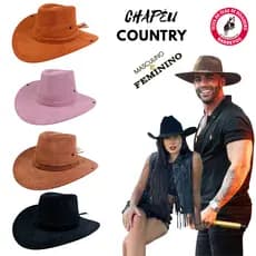 Chapéu Cowboy Country Masculino Feminino Gustavo Lima Ana Castela Barretos
