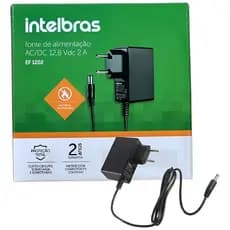 Fonte Intelbras EF 1202 12,8V 2A para CFTV e Câmeras