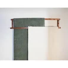 Suporte para toalha e panos, nicho para banheiro e cozinha de madeira maciça pinus