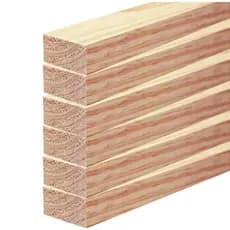 kit 6 Ripas de madeira pinus 7x2