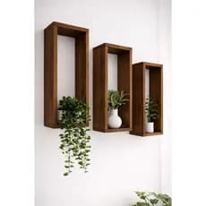 Kit 3 Nichos de Madeira maciça 40x28