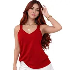 Blusa Regata Feminina duna alça larga tecido premium macia confortavel moda casual basica verao top!