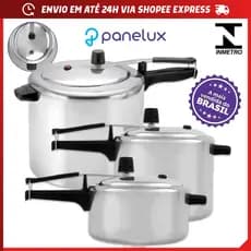 Panela de Pressão 4,5 Litros Panelux Classic Alumínio Polido A Mais Vendida do Brasil 3L 7L 10L