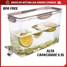 Reservatório Dispenser Geladeira para Água 5,85 L Plasútil