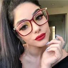Nova Moda de Armação para Óculos de Grau Feminino Modelo Quadrado Alta Resistência e Conforto Para Mulheres Elegantes