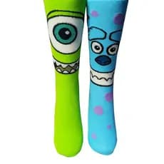 Meias Cano alto Longo Divertidas Monstros SA Masculina Feminina Skate Crossfit Bike