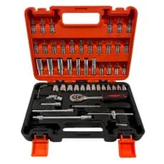 Kit 53 Peças de Ferramentas Intercambiaveis Sortidas Chaves e Maleta