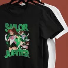 Camiseta Sailor Moon Jupiter Algodão Unissex