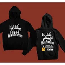 Moletom frente + Costas GTA San Andreas 100% Algodão Unissex